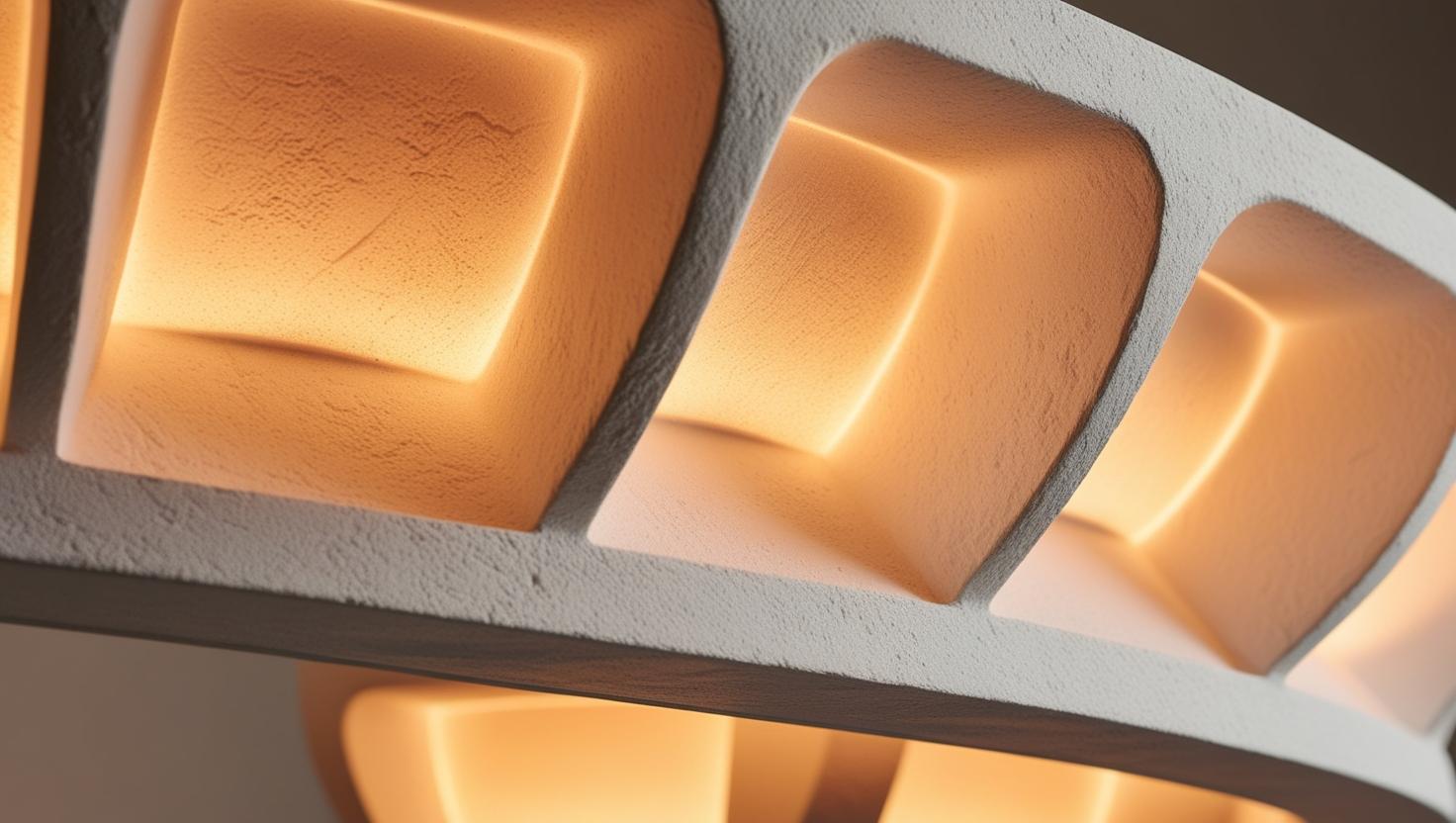 Ambient lighting close of the lighting like gypsum lighting (1)