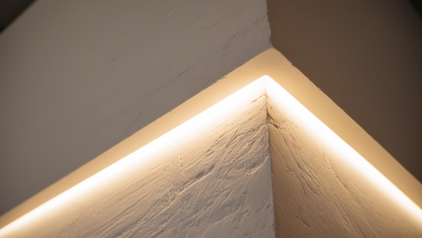 Ambient lighting close of the lighting like gypsum lighting (3)