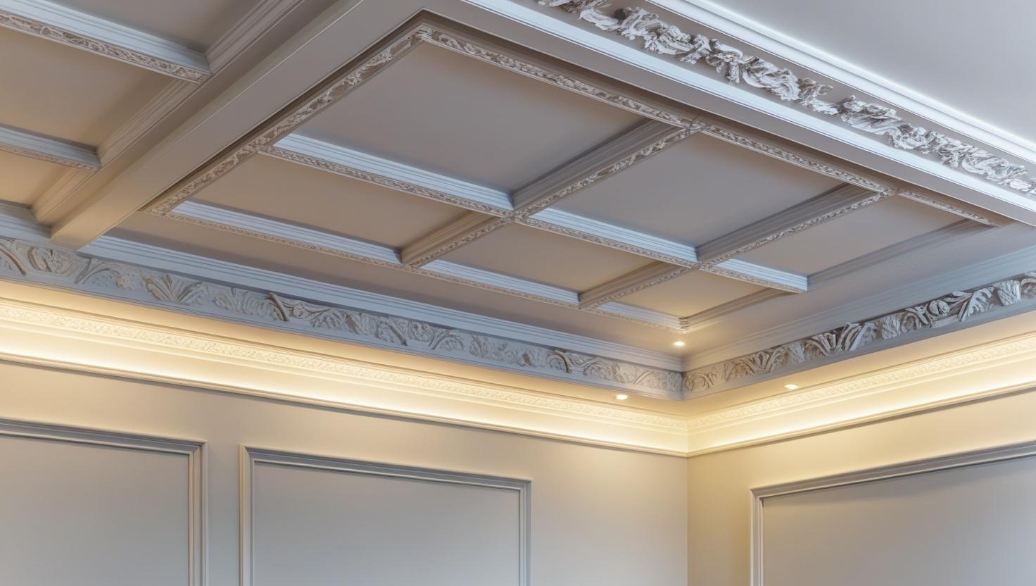 Gypsum Ceiling & Wall Design show whole room